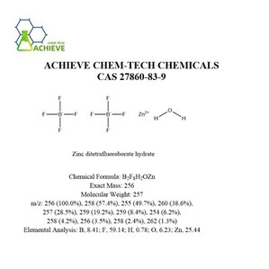 Hydrát ditetrafluórboritanu zinočnatého CAS 27860-83-9